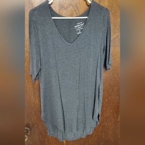 Heather gray tunic tee Torrid size 0 (12/14)